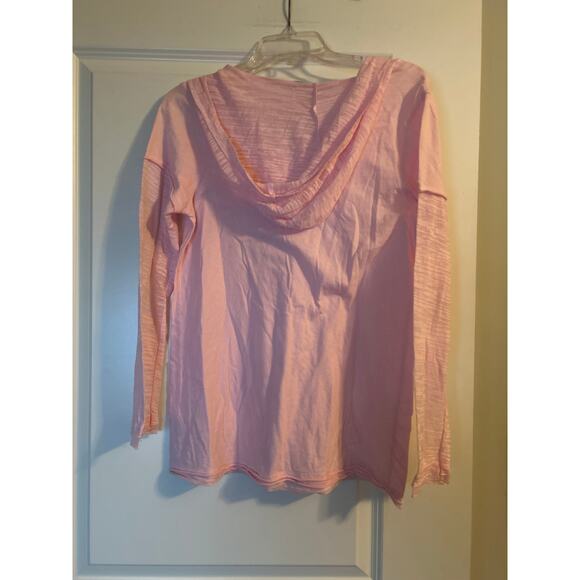 GUC Custon-Crystals.com Pink Hooded T Shirt 'I Believe in Miracles' Size Medium - Picture 3 of 6